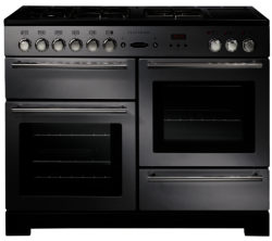 Rangemaster Platinum 110 Dual Fuel Range Cooker - Stainless Steel & Chrome